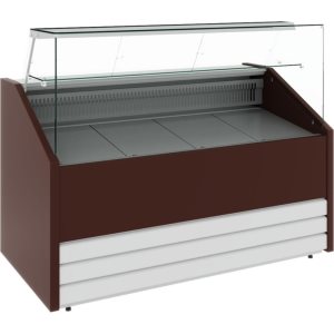 Витрина холодильная Carboma GC75 VV 1,5-1 фронт нестандартный цвет (динамика)