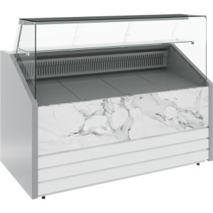 Витрина холодильная Carboma GC75 VV 1,5-1 фронт нестандартный цвет (динамика) - Изображение 5