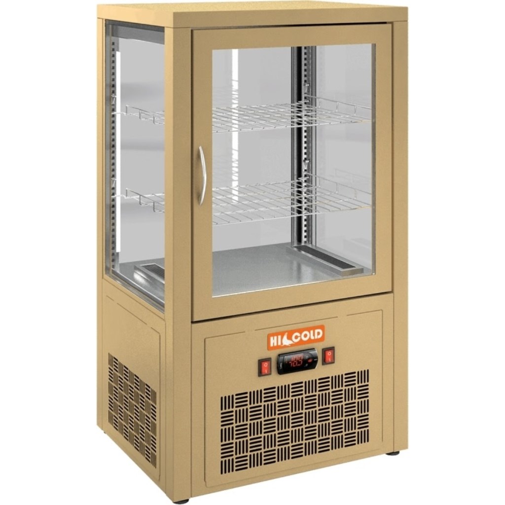 Витрина холодильная настольная  HICOLD VRC 70 Beige