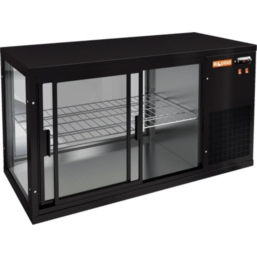 Витрина холодильная настольная HICOLD VRL 900 R Black