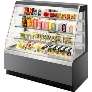 Витрина кондитерская Chilz VETE KUB OFT 130 серый матовый, шлифованная нержавейка