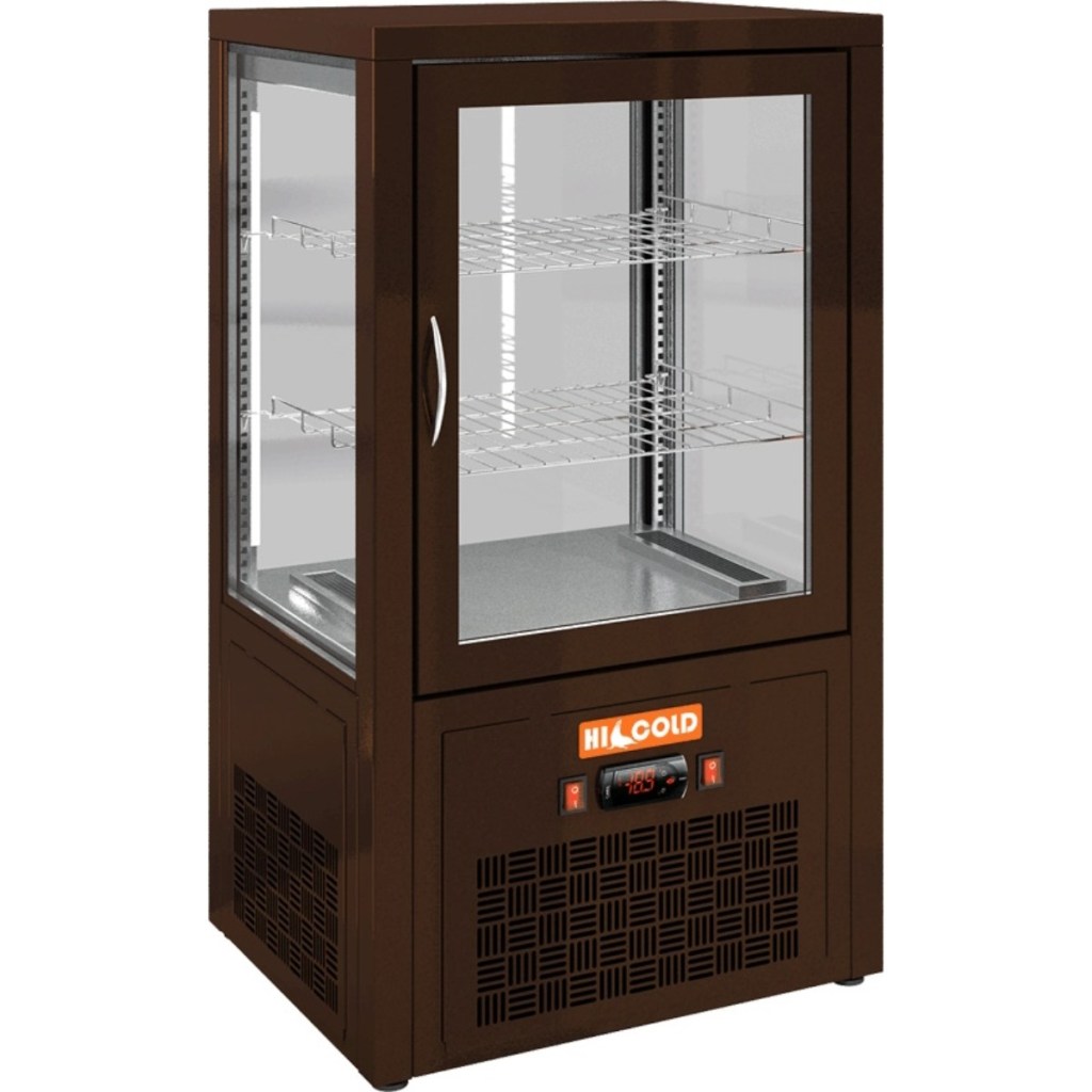 Витрина холодильная настольная  HICOLD VRC 70 Brown