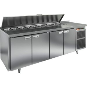 Стол холодильный для салатов HiCold SL1-1111GN (1/3) с крышкой