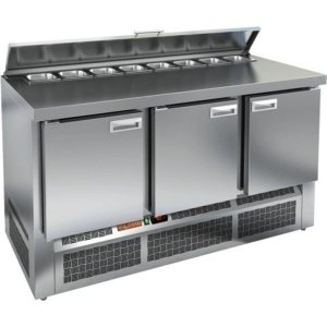 Стол холодильный для салатов HiCold SLE2-111SN (1/6) О З с крышкой