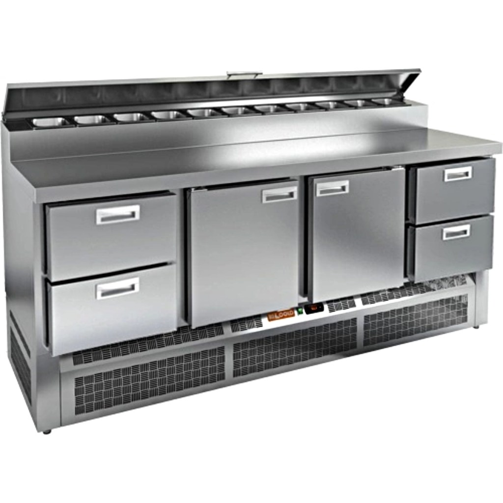 Стол холодильный для пиццы HiCold PZE2-2112/GN (1/6H)