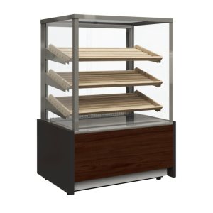 Витрина кондитерская Carboma KC70 N 0,6-2 Light Паттерн (0105 Венге) хлебная, без стекла