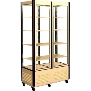 Витрина кондитерская Carboma D4 VM 800-1 (R800C Carboma) (1/2 цвет по схеме) 2 дверцы, полки‑решётки