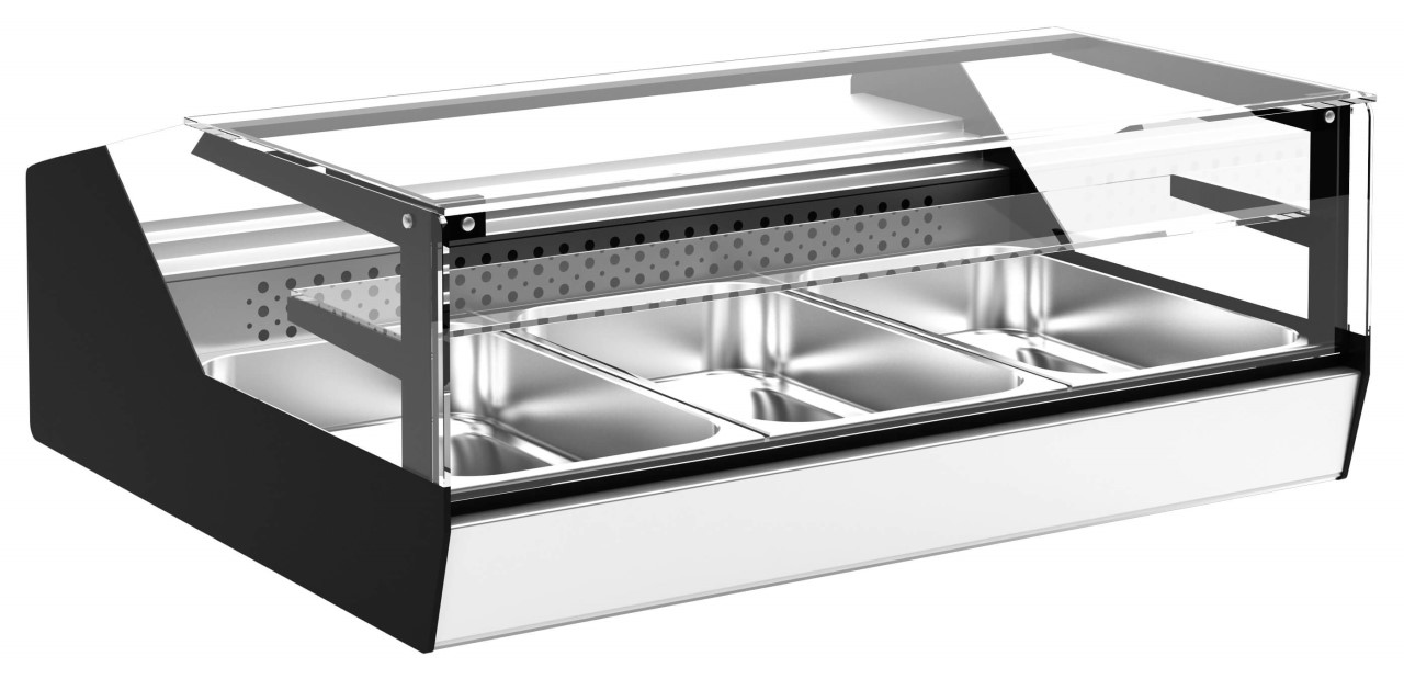 Витрина тепловая настольная Carboma AC87 ВТ-1,0 (AC87 SH 1,0-1 Cube Арго XL ТЕХНО)