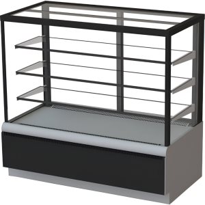 Витрина кондитерская Kayman K-ВК-900 люкс квадро серебро