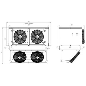 Моноблок холодильный среднетемпературный Intercold ММСМ-223/220 FT T (опция -10° С) - Изображение 3